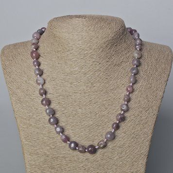 Бусы из натурального камня Турмалин круглая галтовка d-10х10мм+- L-50см+- 93781 фото