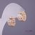 Сережки з білим каменем Xuping Позолота 18K