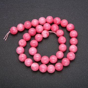 Намистини Турмалін імітація гладка кулька нитка d-10мм L-38см (+ -) 70522 фото