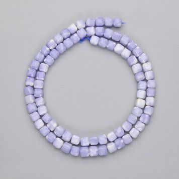 Бусины Агат граненый кубик d-4х4мм+- L-38см+- на нитке 70296 фото