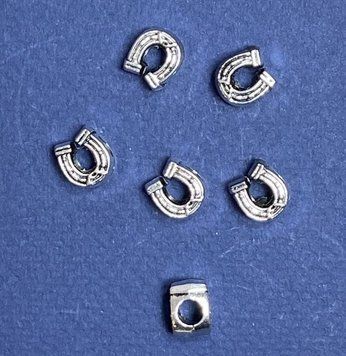 Фурнітура Намистина Пандора Підкова 9х11мм d-5mm фас.20гр. + -9шт. 40346 фото