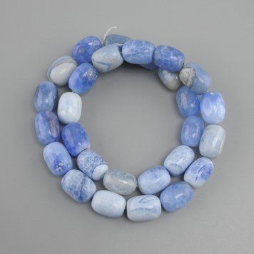 Намистини Агат барило d-14х10мм+- L-38см+- 70192 фото