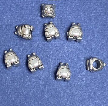 Фурнітура Намистина Пандора Жабка 10х8мм d-5mm фас.20гр. + -13шт. 40343 фото