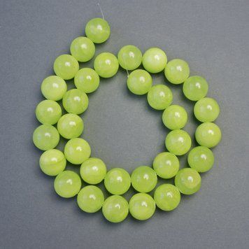 Намистини Онікс гладка кулька (прес) d-12мм+- L-39см+- на волосіні 8916 фото
